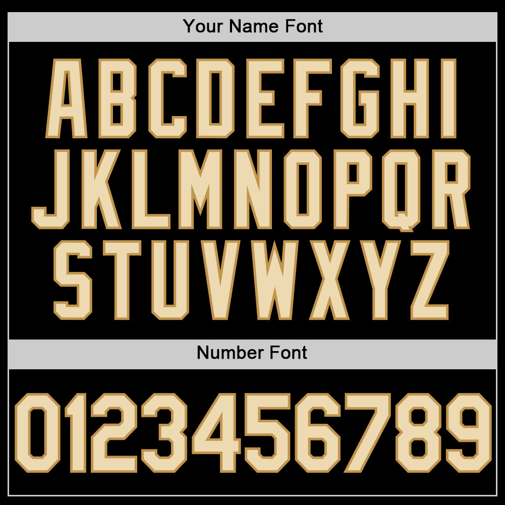 Custom Black Cream-Old Gold Authentic Throwback Basketball Jersey view 4