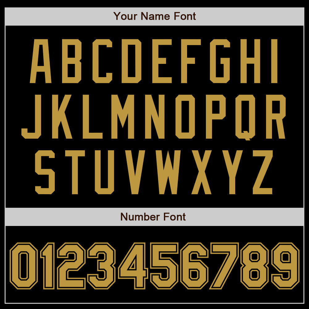 Custom Black Old Gold Authentic Baseball Jersey view 8