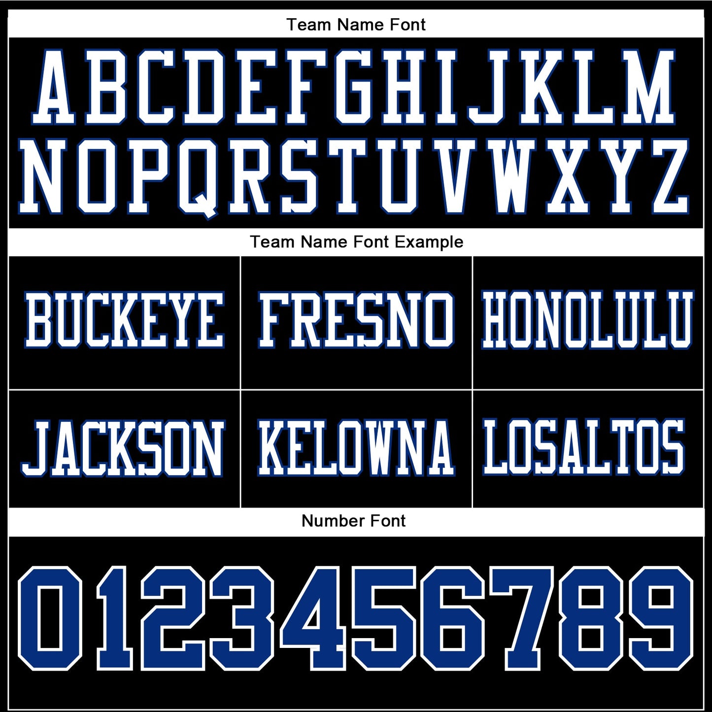 Custom Black Royal-White Authentic Football Jersey view 4