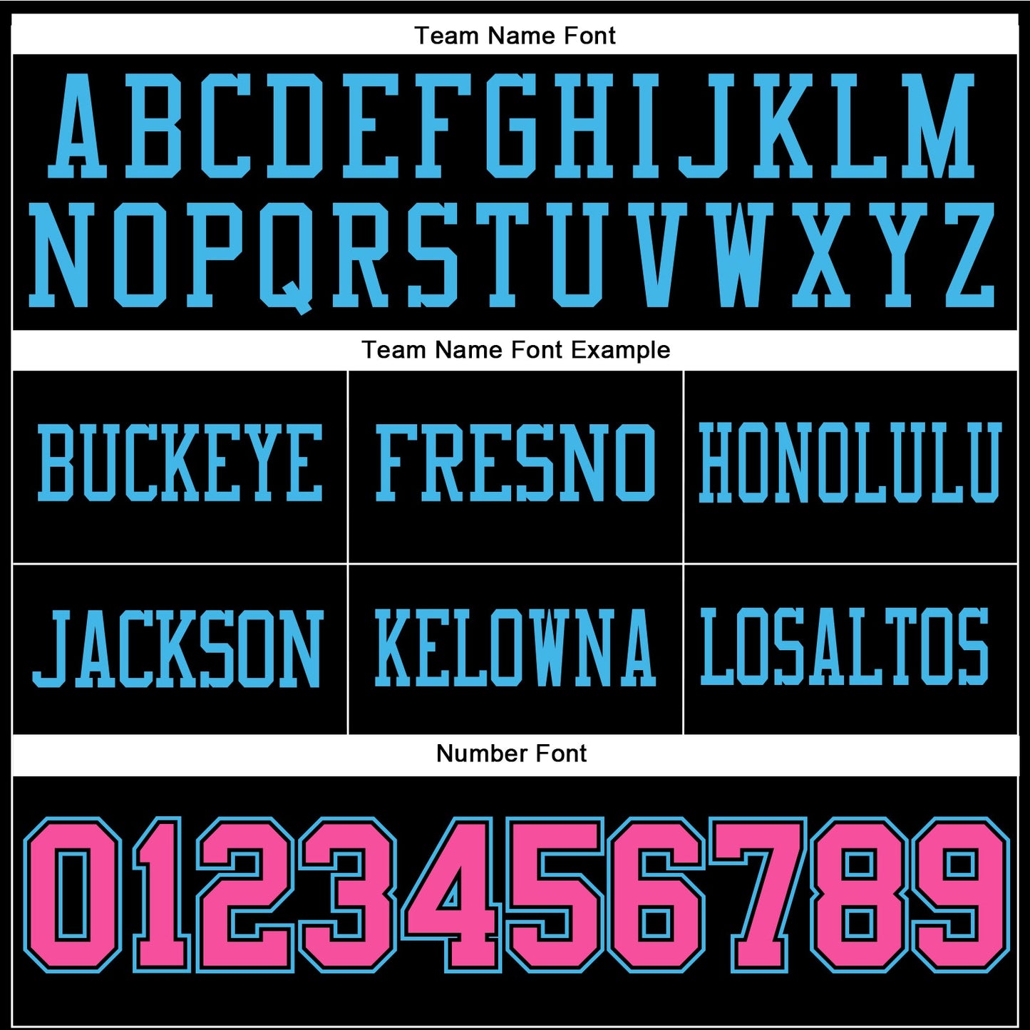 Custom Black Pink-Sky Blue Authentic Football Jersey view 4