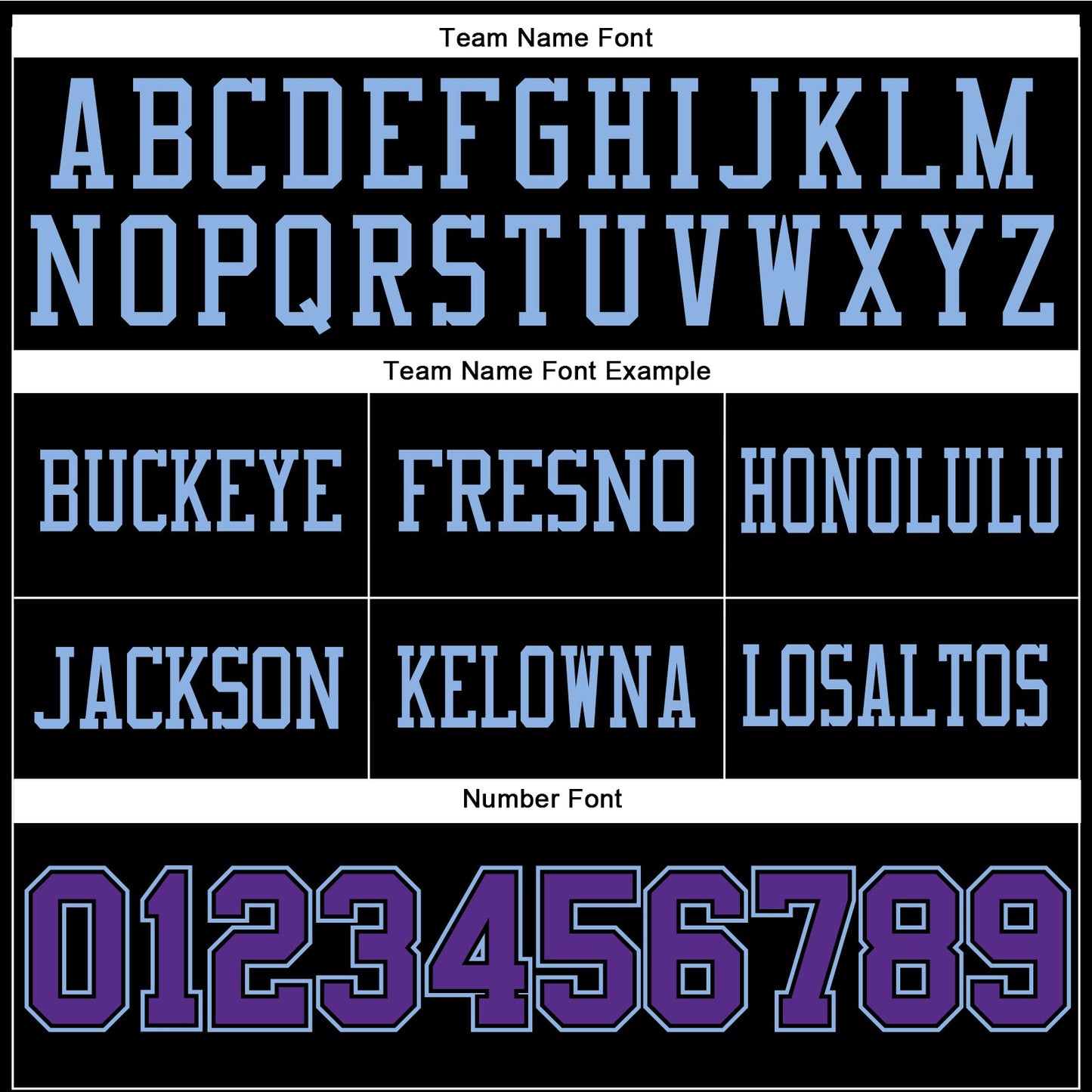 Custom Black Purple-Light Blue Authentic Football Jersey view 4