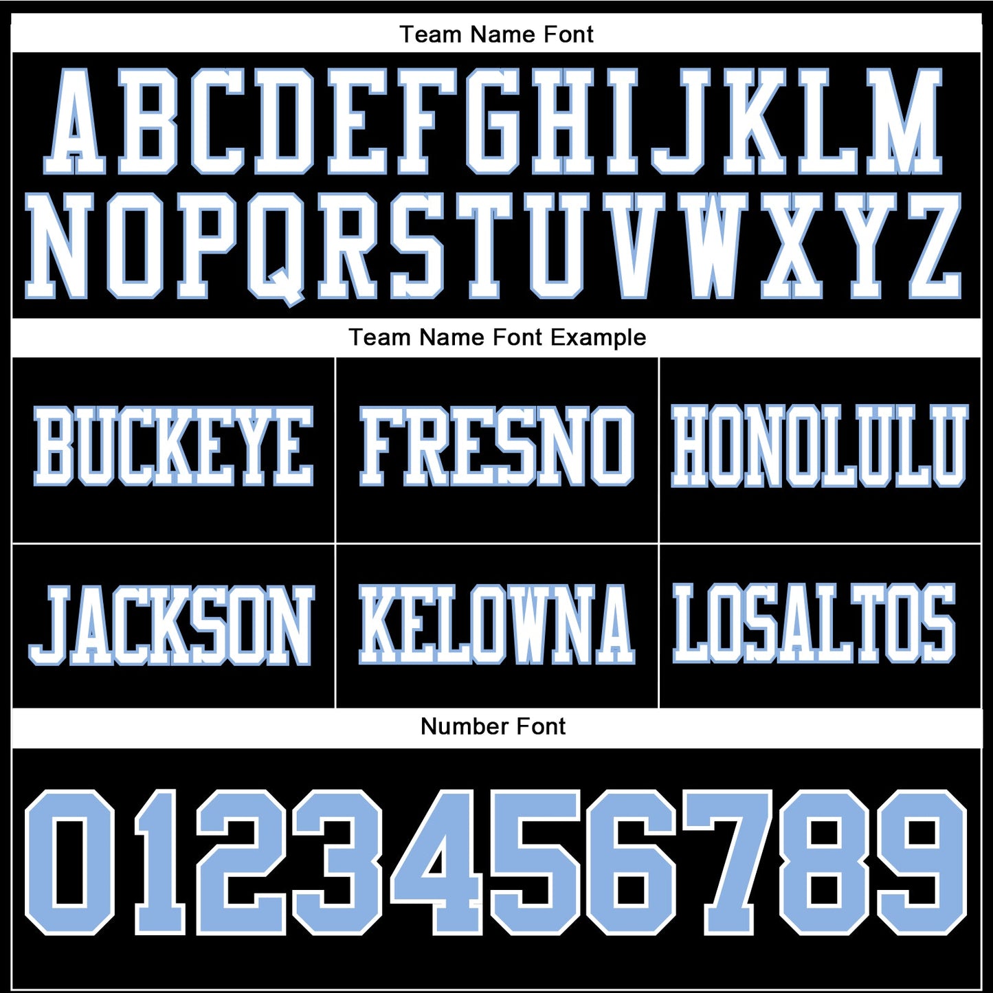 Custom Black Light Blue-White Authentic Football Jersey view 4