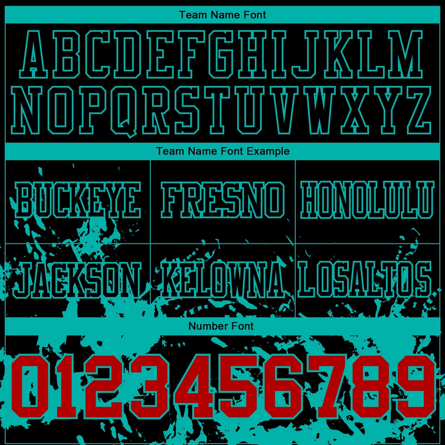 Custom Black Red-Aqua 3D Pattern Splash Authentic Football Jersey view 4