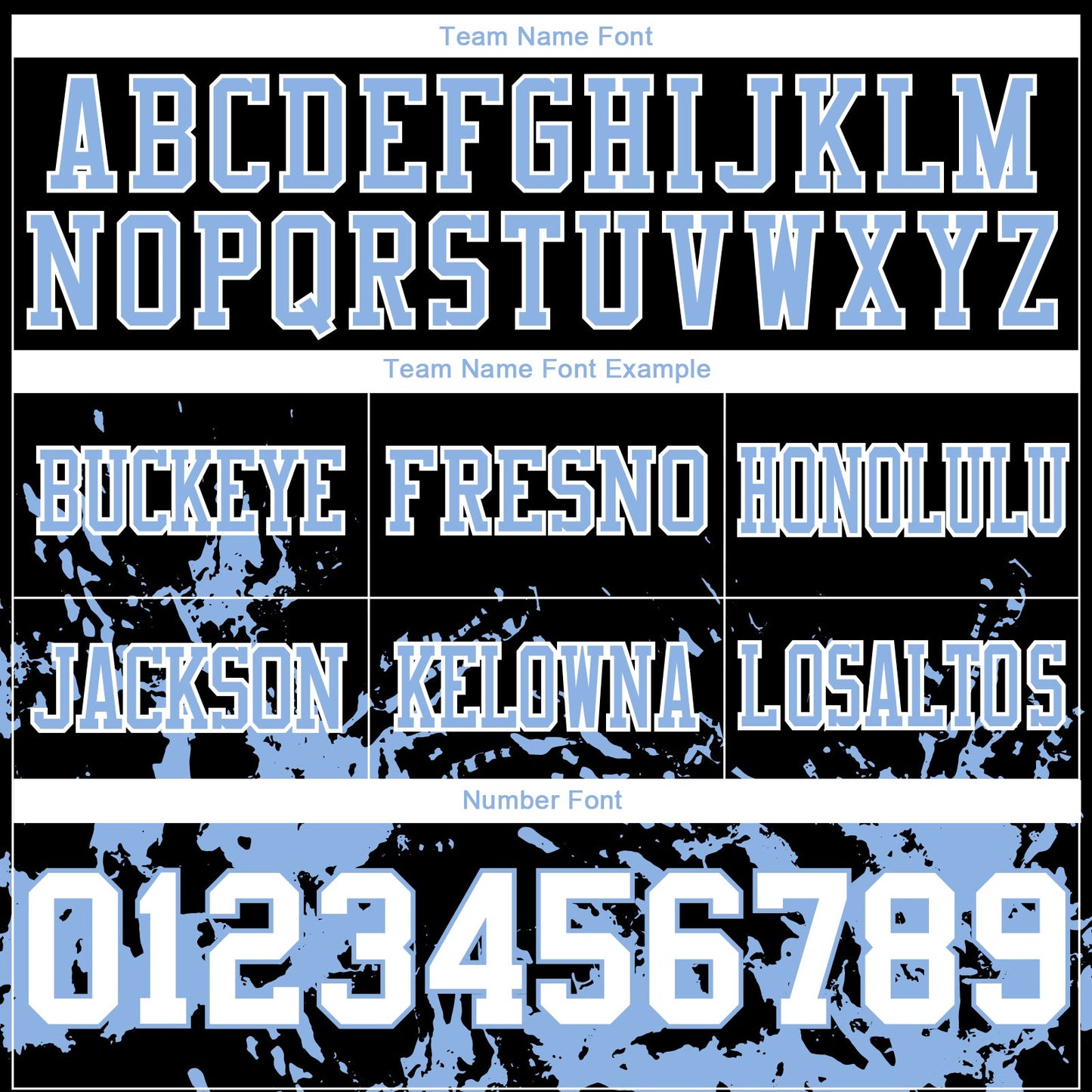 Custom Black White-Light Blue 3D Pattern Splash Authentic Football Jersey view 4