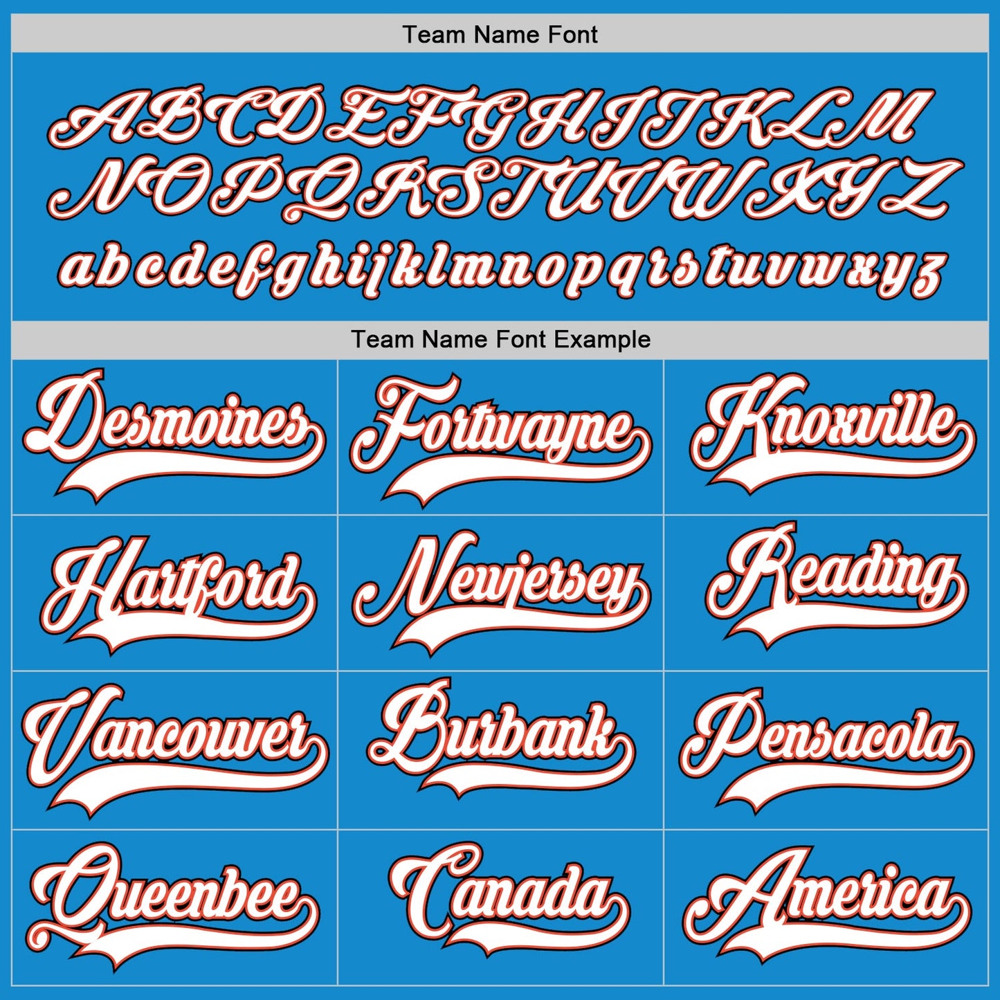 Custom Blue White-Orange Hockey Jersey view 4