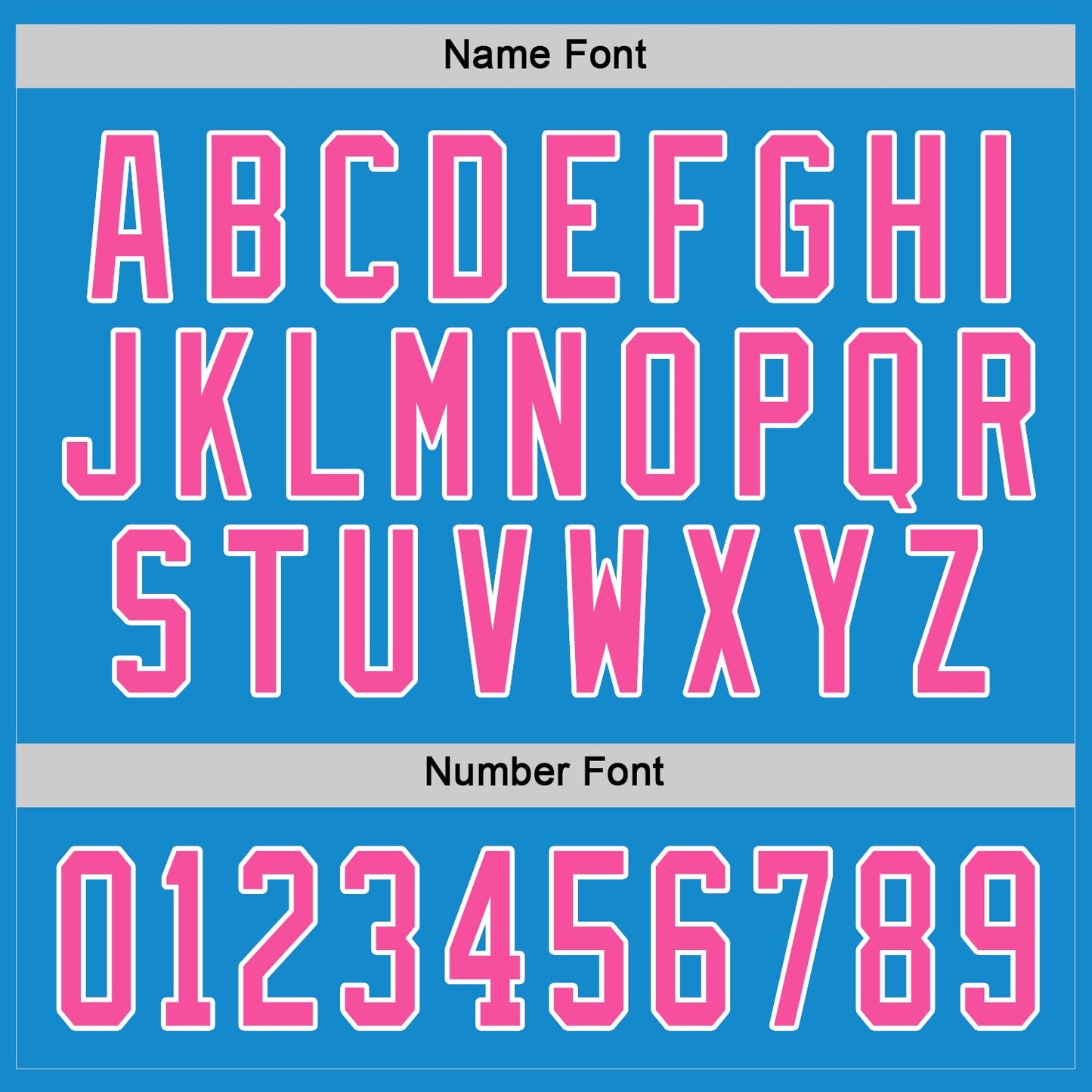 Custom Blue Pink-White Hockey Jersey view 4