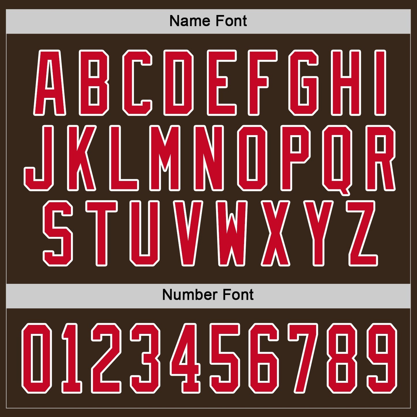 Custom Brown Red-White Hockey Jersey view 4