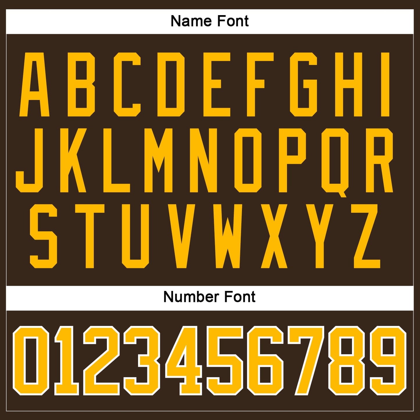 Custom Brown Gold-White Hockey Jersey view 5