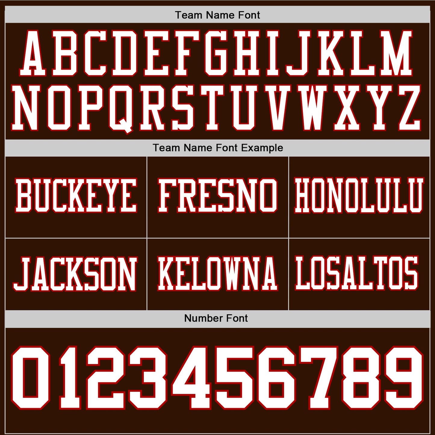Custom Brown White-Red Authentic Football Jersey view 4