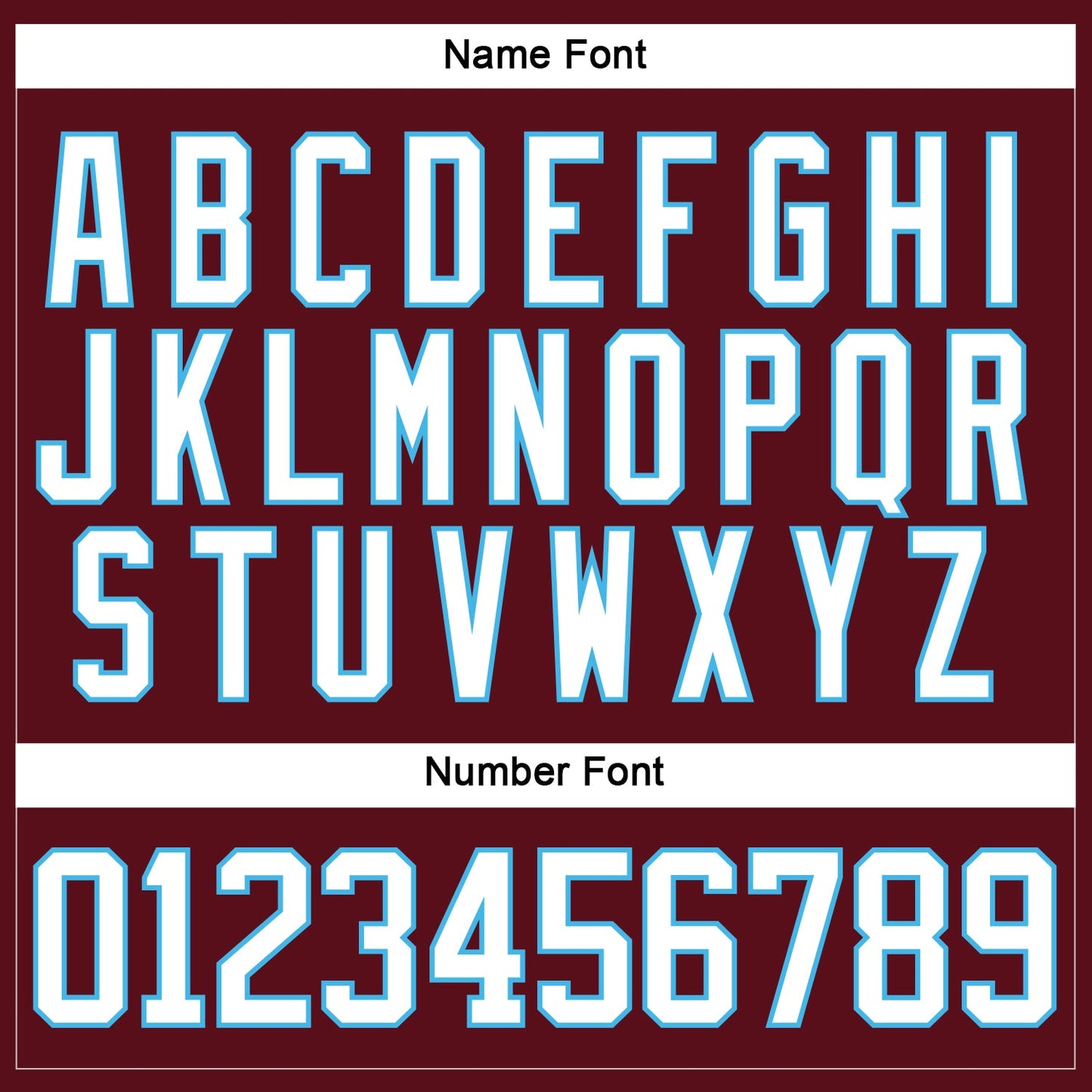 Custom Burgundy White-Sky Blue Hockey Lace Neck Jersey view 5