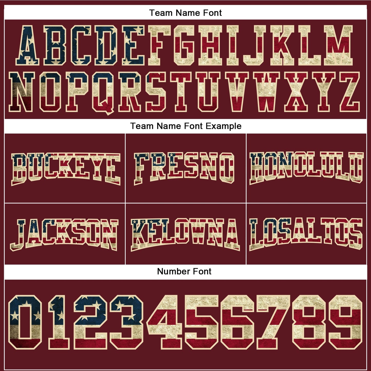 Custom Stitched Burgundy Vintage USA Flag City Cream-Black Football Pullover Sweatshirt Hoodie view 3