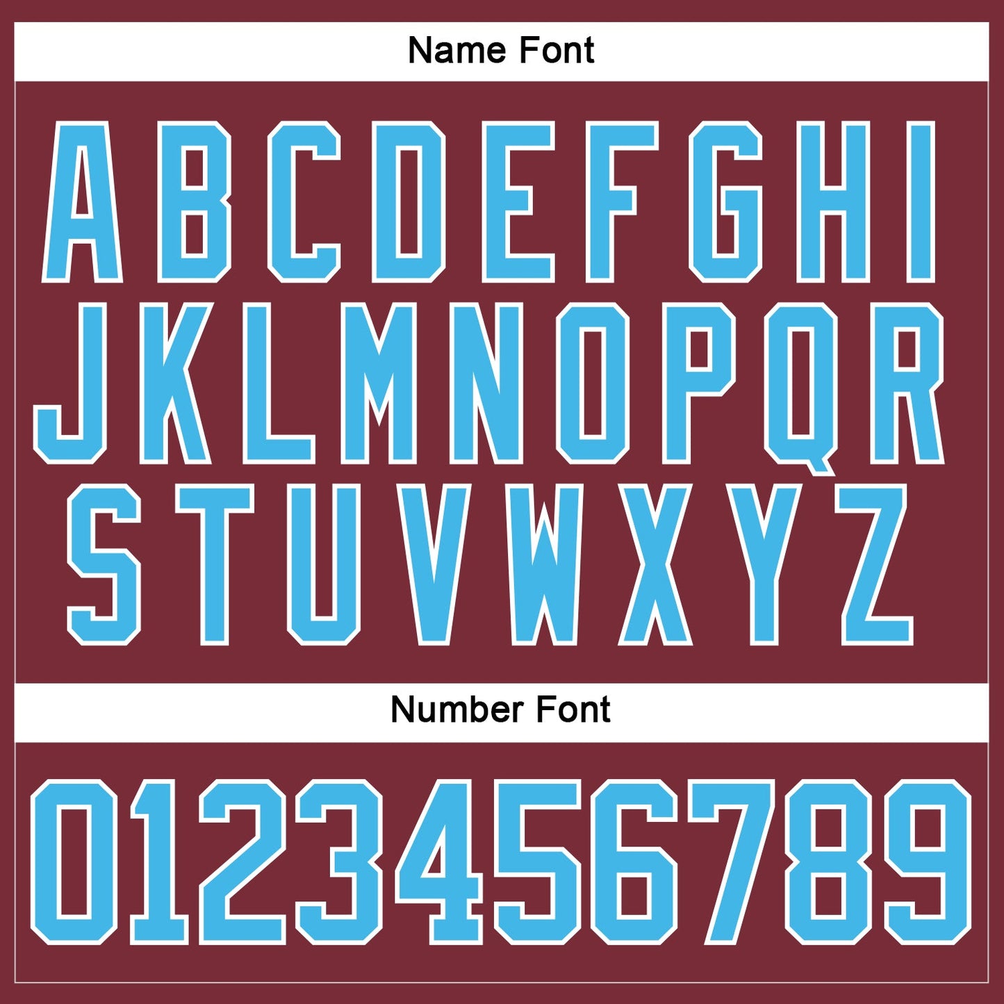 Custom Burgundy Sky Blue-White Hockey Lace Neck Jersey view 5