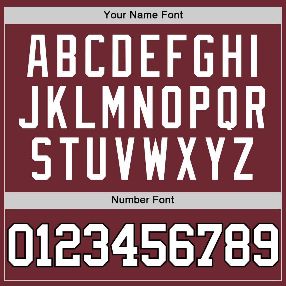 Custom Burgundy White-Black Authentic Basketball Jersey view 4
