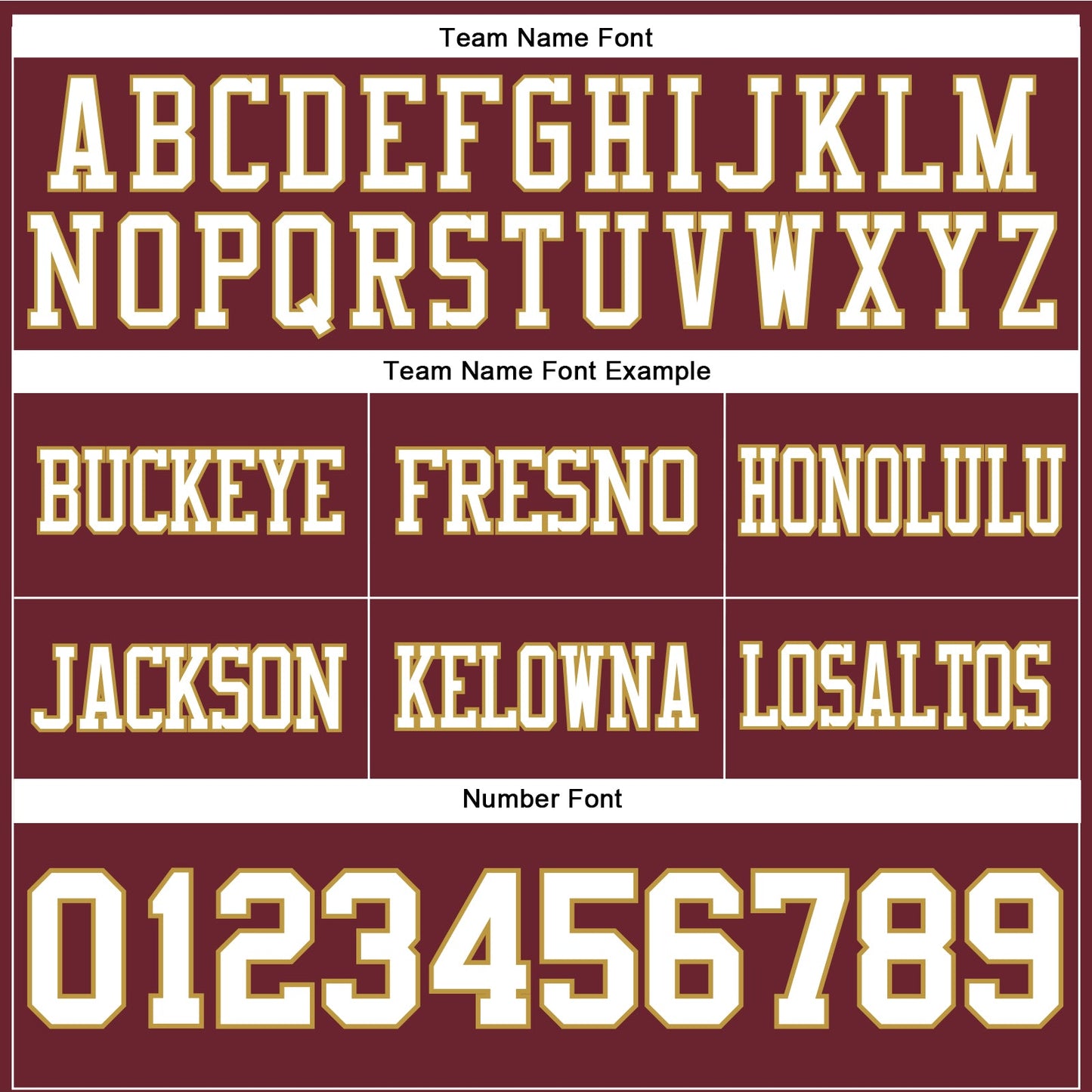 Custom Burgundy White-Old Gold Authentic Football Jersey view 4