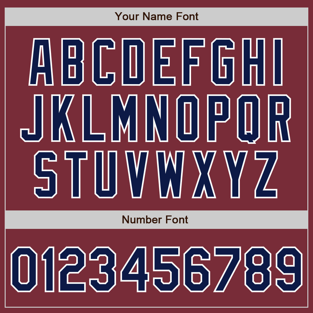 Custom Stitched Burgundy Navy-White Baseball Pullover Sweatshirt Hoodie view 4
