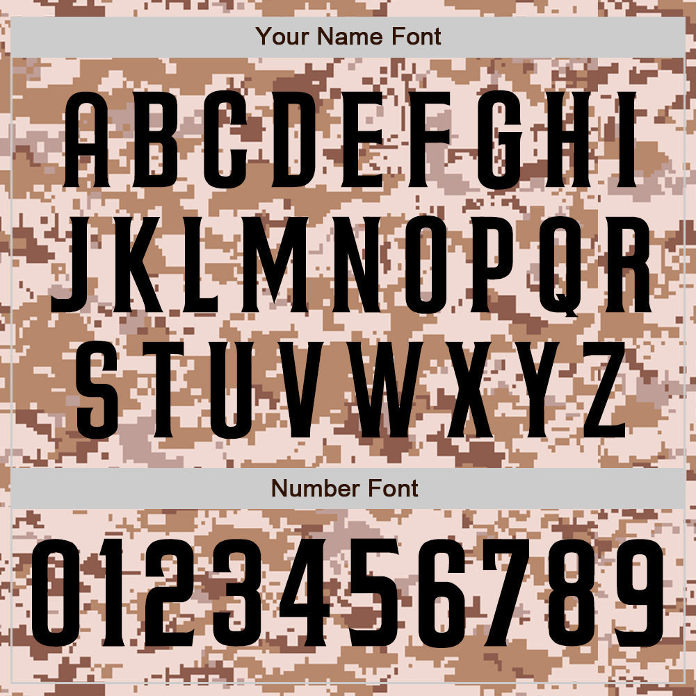Custom Camo Black Authentic Salute To Service Baseball Jersey view 5