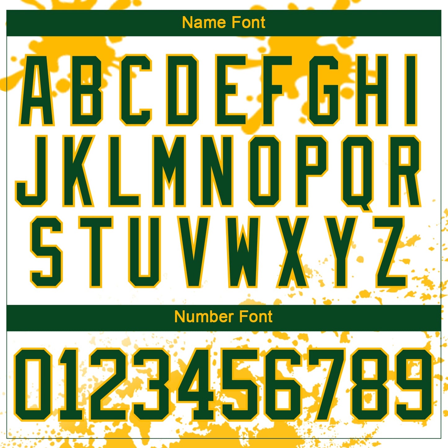 Custom Camo Green Gold-White Splash Hockey Lace Neck Jersey view 5