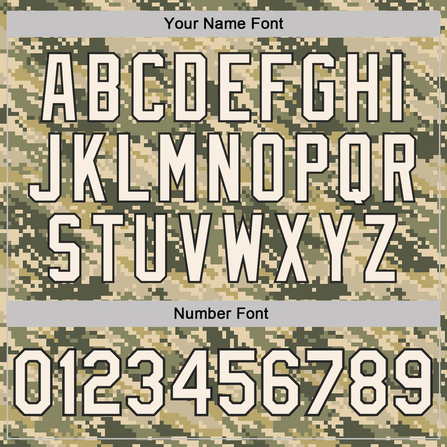 Custom Camo Cream-Black Desert Digital Camouflage Pixel Salute To Service Performance T-Shirt view 4