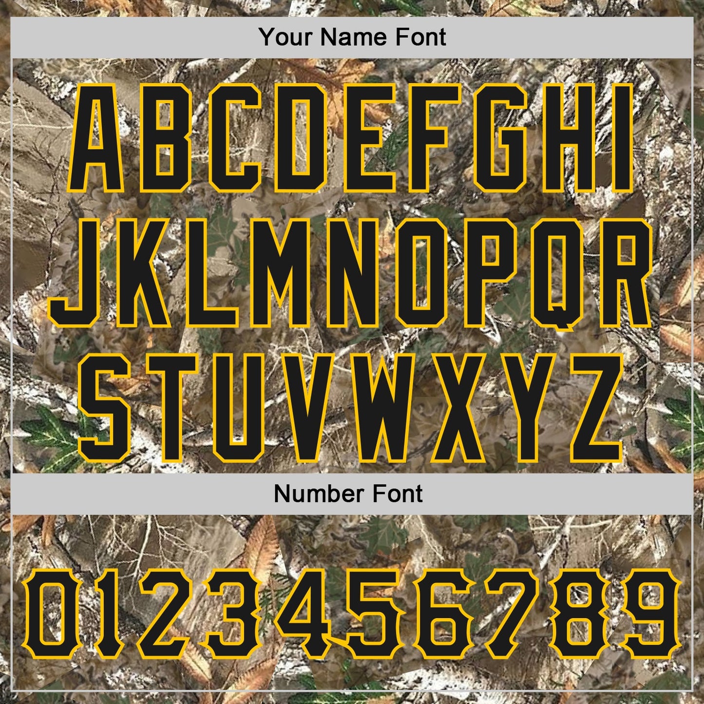 Custom Camo Black-Yellow Woodland Forest Camouflage Authentic Salute To Service Baseball Jersey view 5