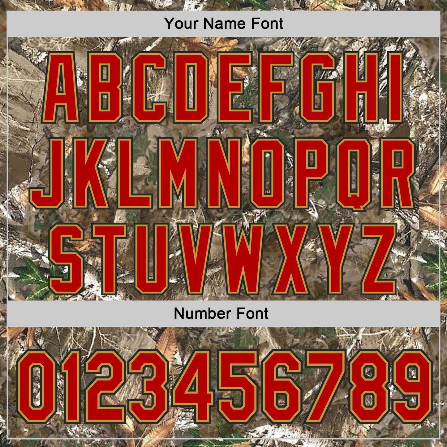 Custom Camo Red Old Gold-Black Woodland Forest Camouflage Authentic Salute To Service Baseball Jersey view 5