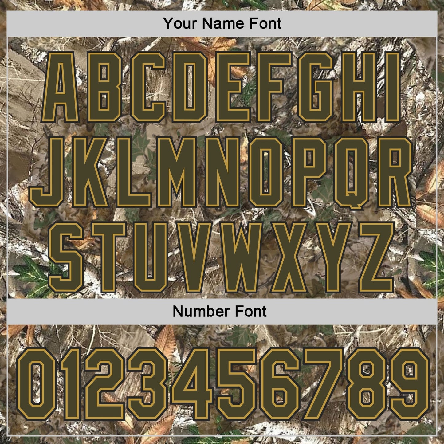 Custom Camo Olive Old Gold-Black Woodland Forest Camouflage Authentic Salute To Service Baseball Jersey view 5