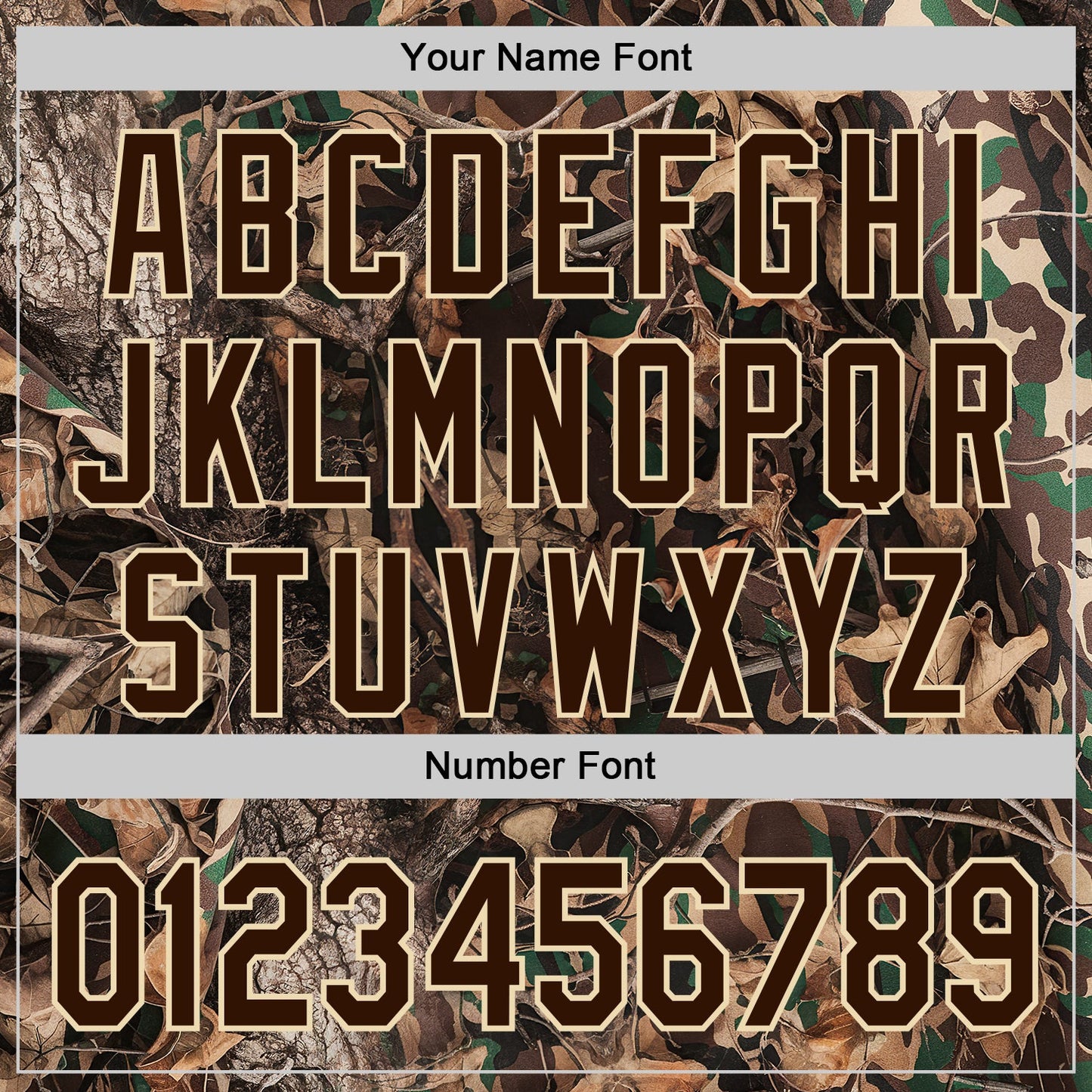 Custom Camo Brown-Cream Woodland Forest Camouflage Authentic Salute To Service Baseball Jersey view 5