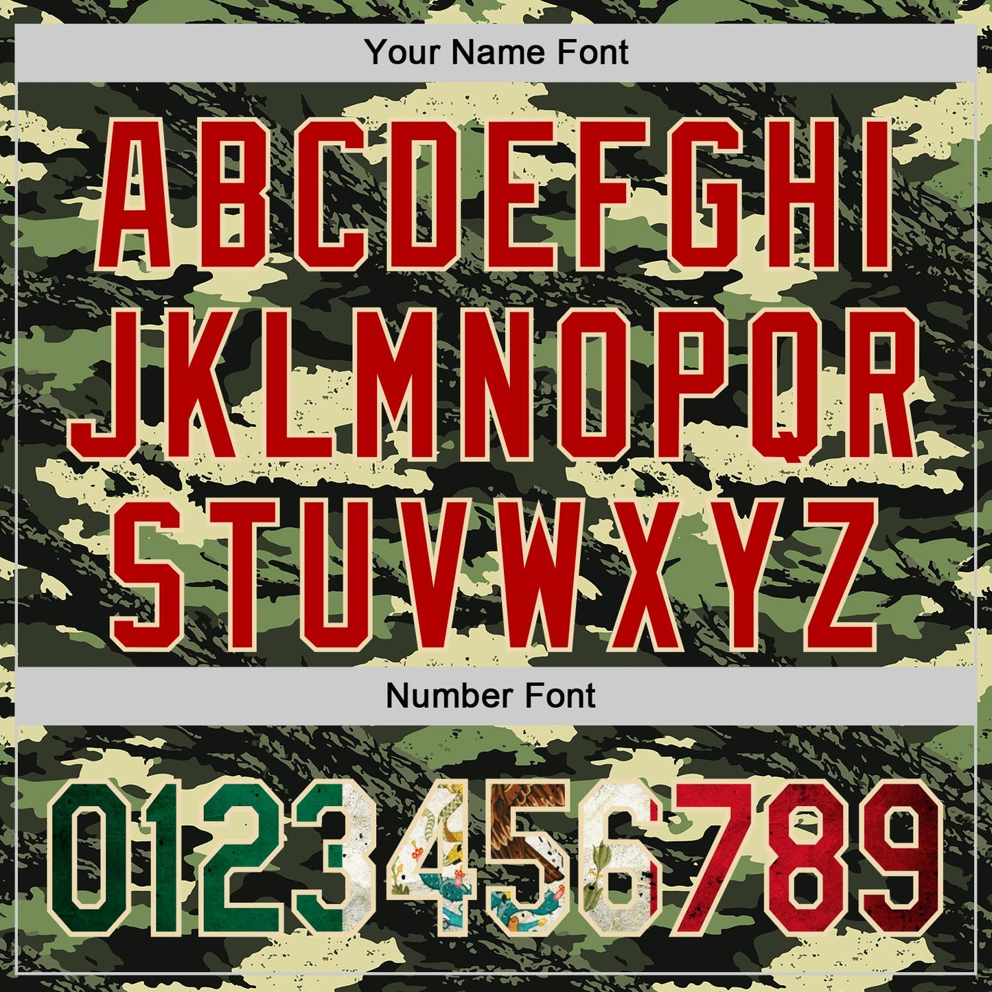 Custom Camo Vintage Mexican Flag Cream-Red Woodland Forest Tactical Camouflage Outdoor Leaf Authentic Baseball Jersey view 5