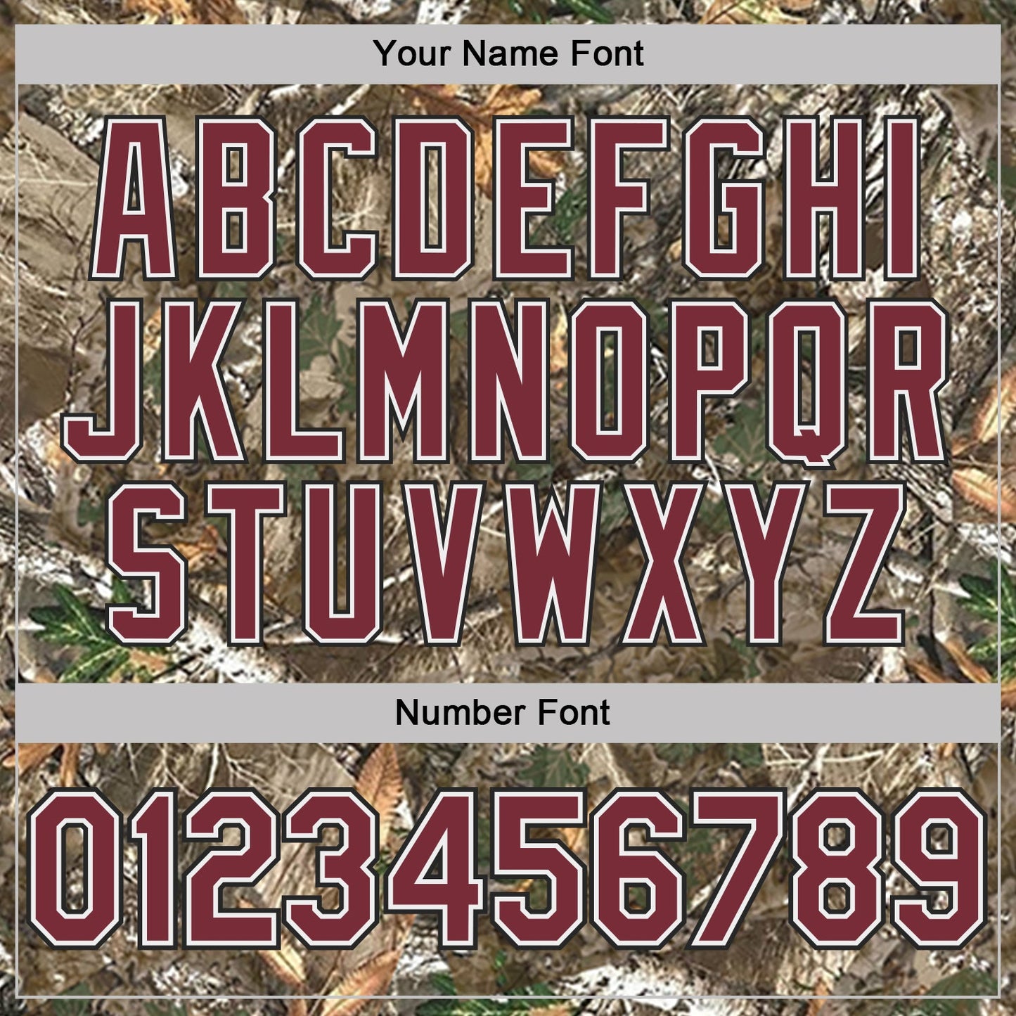 Custom Camo Burgundy White Black-Olive Woodland Camouflage Salute To Service Performance T-Shirt view 4
