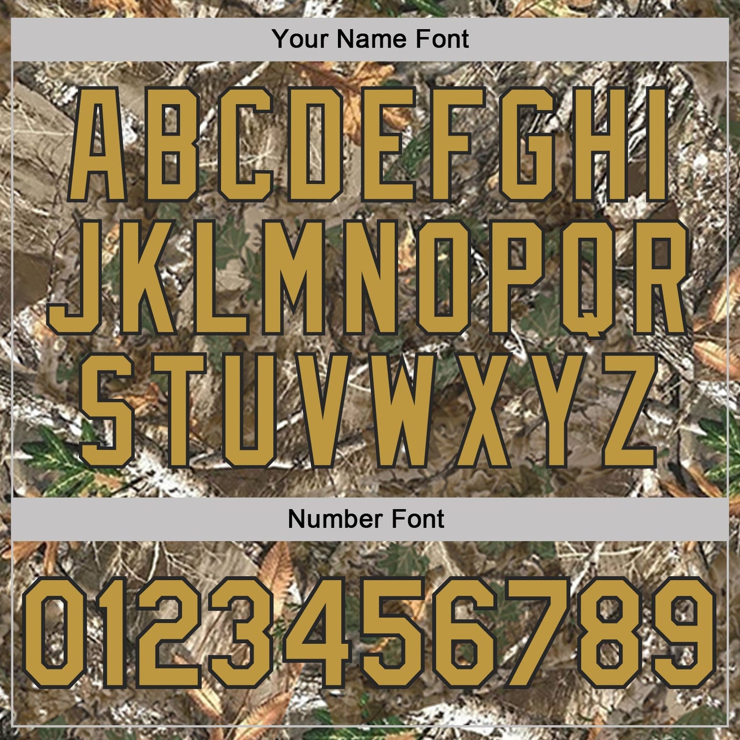 Custom Camo Old Gold Black-Olive Woodland Camouflage Salute To Service Performance T-Shirt view 4