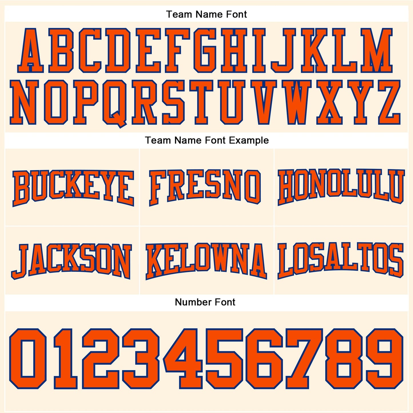 Custom Stitched Cream Orange-Royal Football Pullover Sweatshirt Hoodie view 3