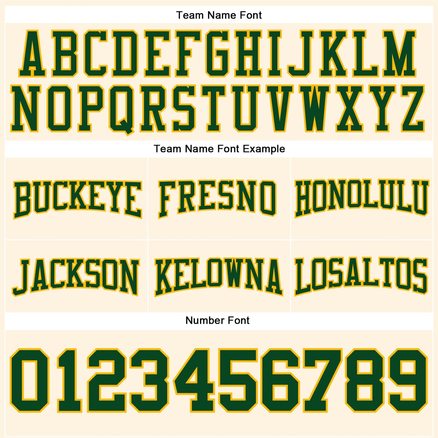 Custom Stitched Cream Green-Gold Football Pullover Sweatshirt Hoodie view 3