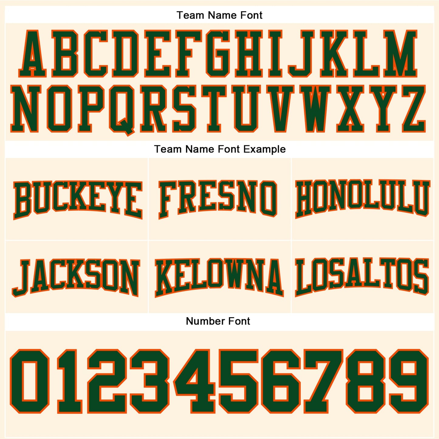 Custom Stitched Cream Green-Orange Football Pullover Sweatshirt Hoodie view 3