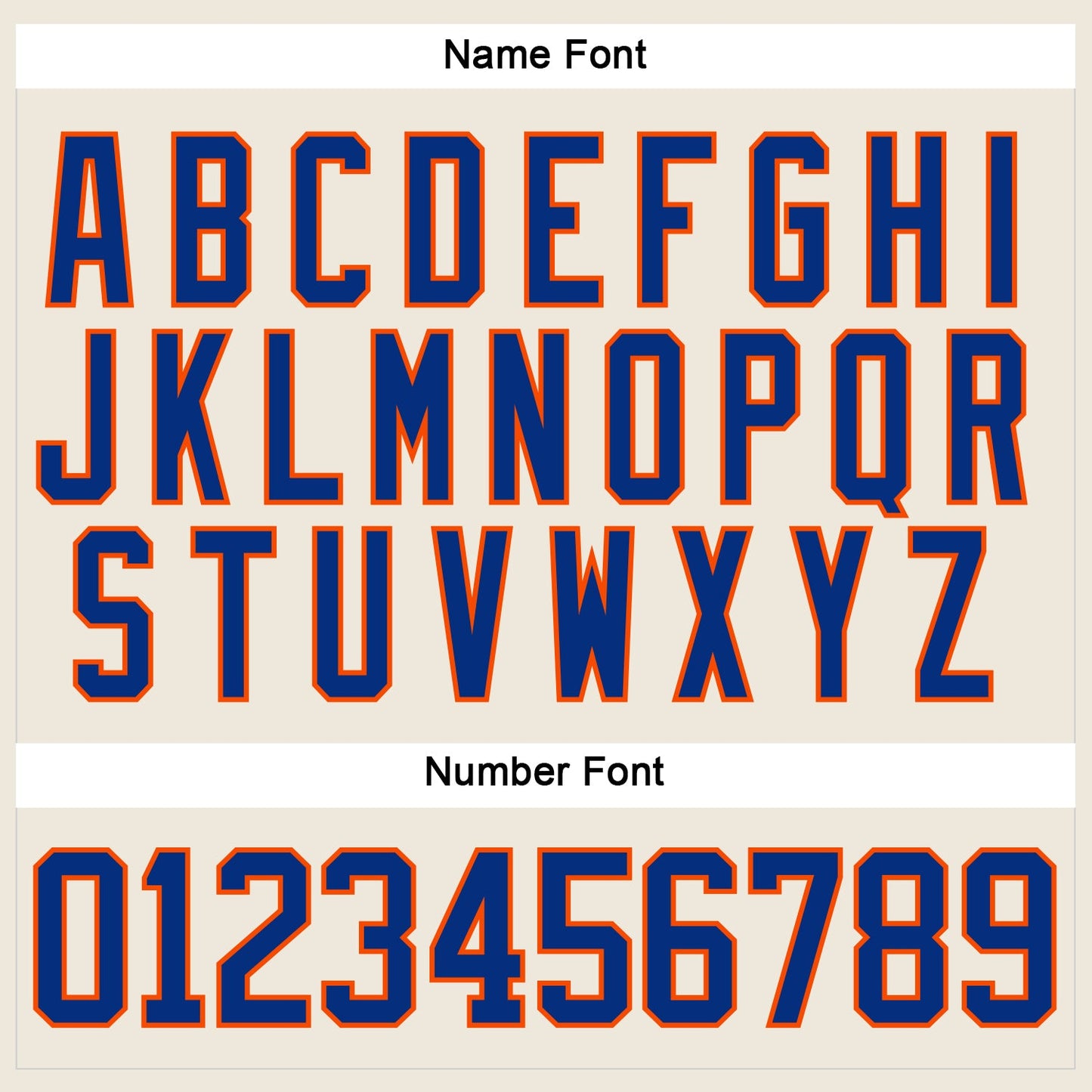 Custom Cream Royal-Orange Hockey Lace Neck Jersey view 5
