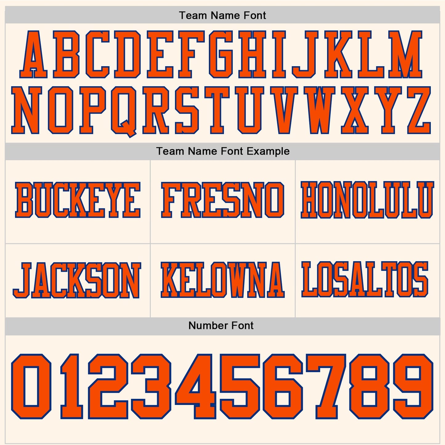 Custom Cream Orange-Royal Authentic Football Jersey view 4