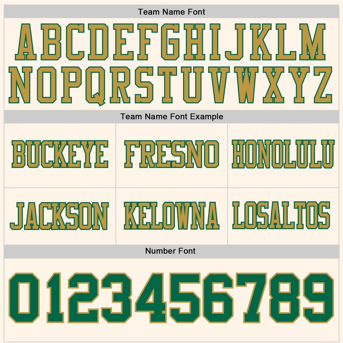 Custom Cream Kelly Green-Old Gold Authentic Football Jersey view 4