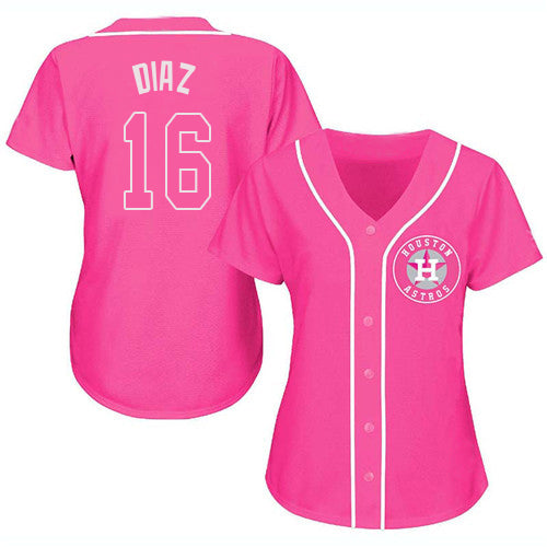 Baseball Jersey Houston Astros Aledmys Diaz Pink Fashion Stitched Jerseys - Main View