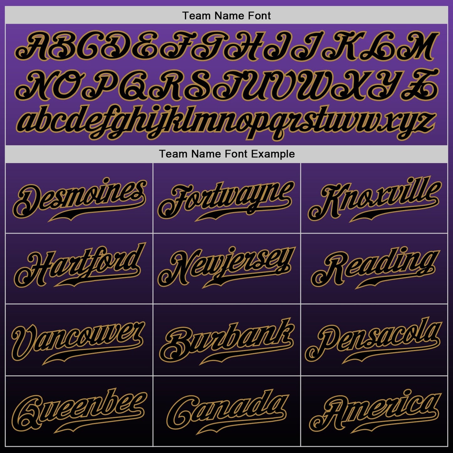 Custom Purple Black-Old Gold Authentic Fade Fashion Baseball Jersey view 5