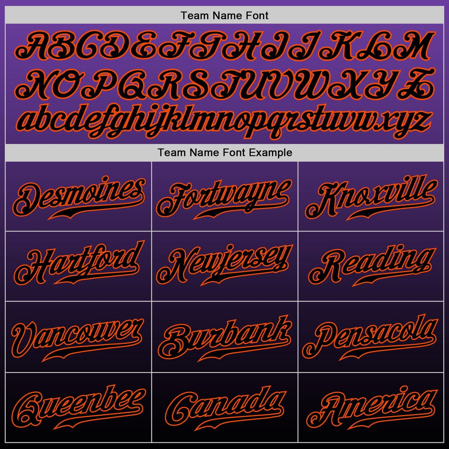 Custom Purple Black-Orange Authentic Fade Fashion Baseball Jersey view 5