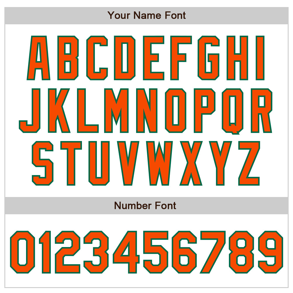 Custom White Pinstripe Orange-Kelly Green Authentic Fade Fashion Baseball Jersey view 6