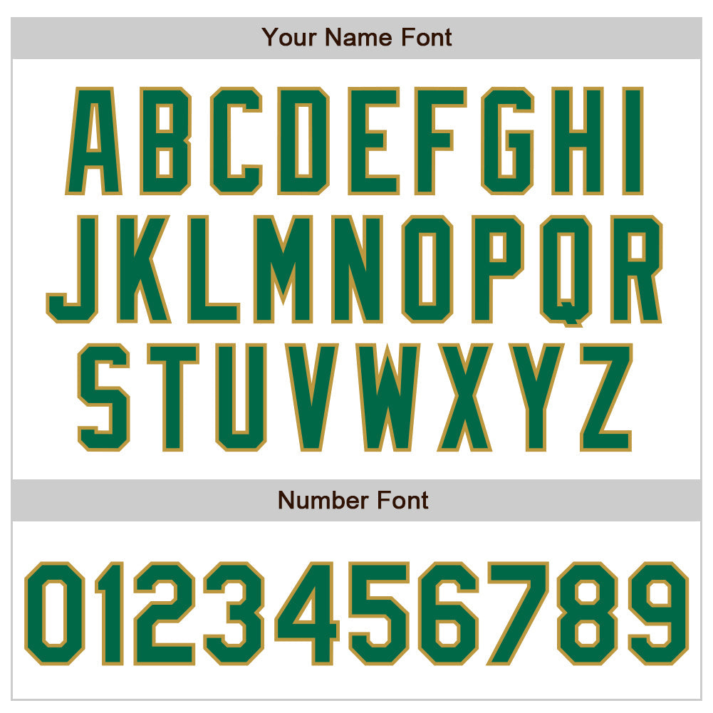 Custom White Pinstripe Kelly Green-Old Gold Authentic Fade Fashion Baseball Jersey view 6