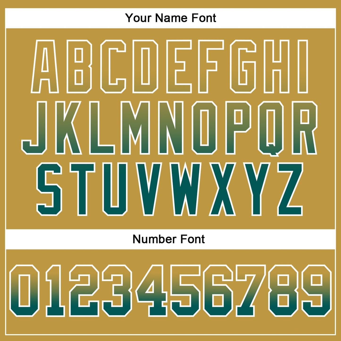 Custom Stitched Old Gold Midnight Green-White Fade Fashion Arrow Sports Pullover Sweatshirt Hoodie view 4