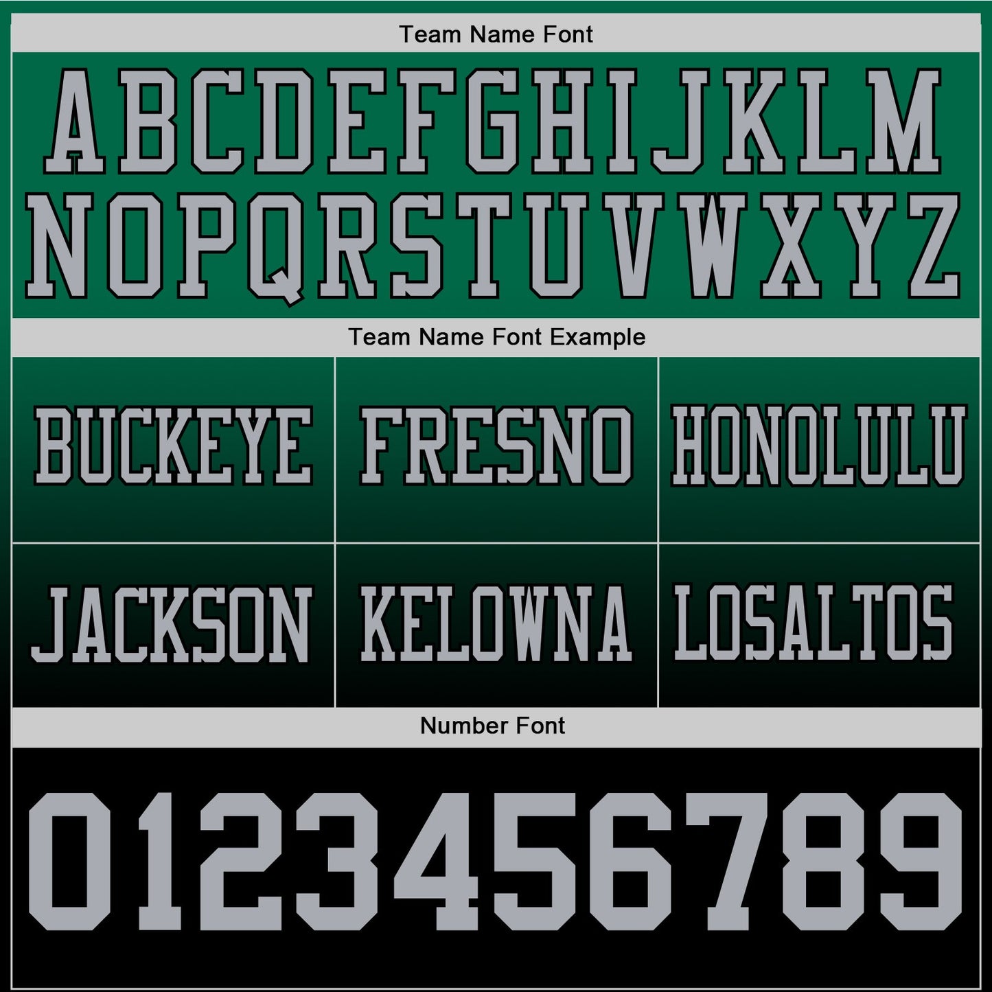Custom Kelly Green Gray-Black Authentic Fade Fashion Football Jersey view 3