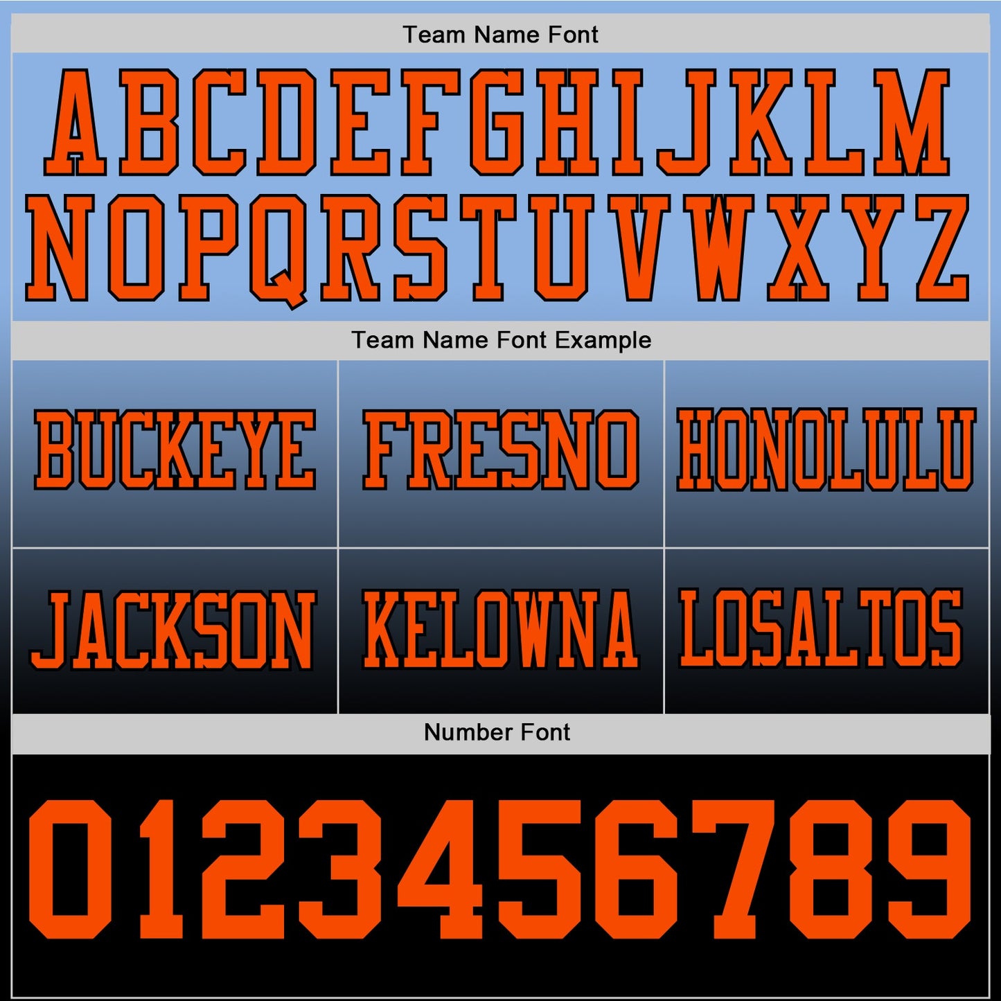Custom Light Blue Orange-Black Authentic Fade Fashion Football Jersey view 3