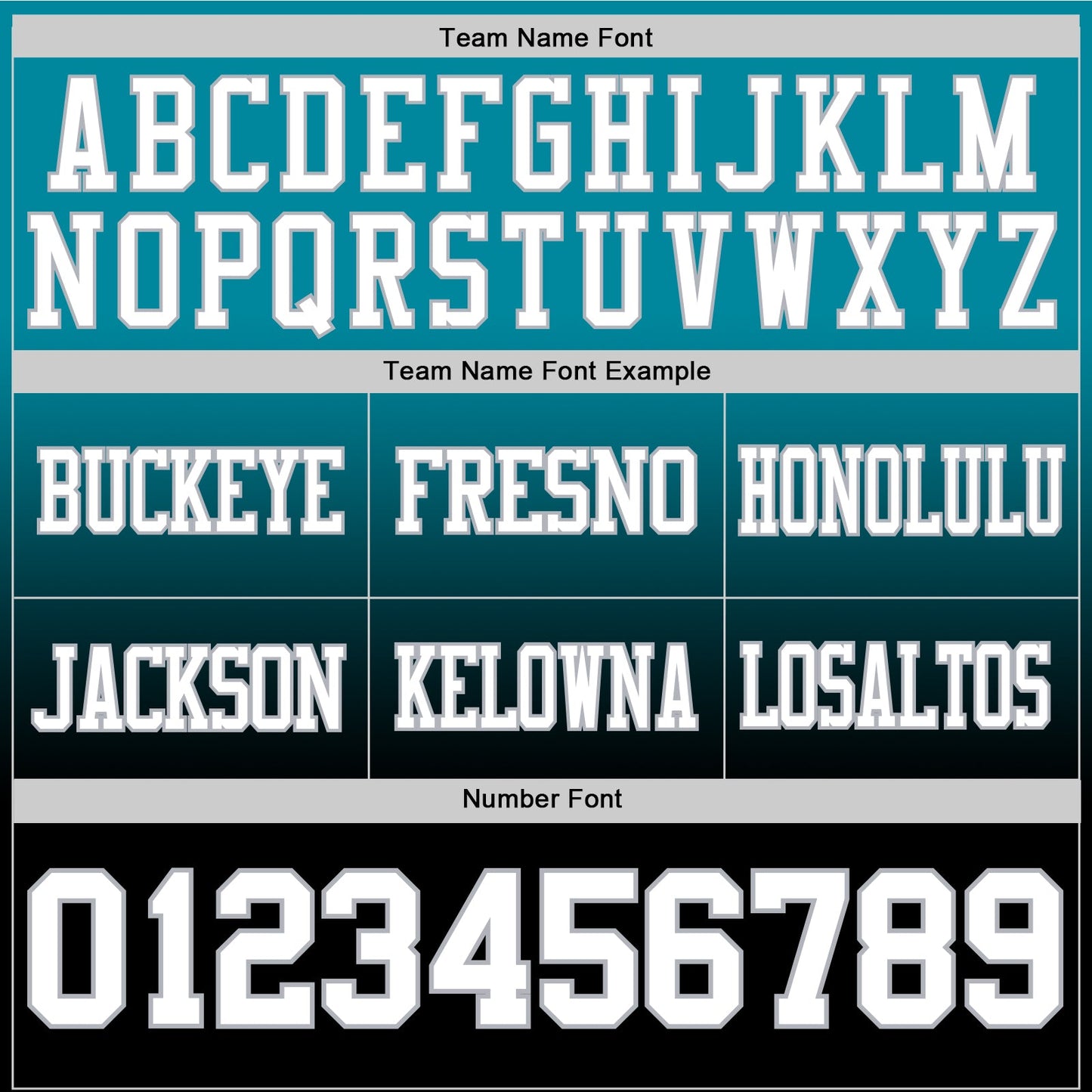 Custom Teal White Black-Gray Authentic Fade Fashion Football Jersey view 3