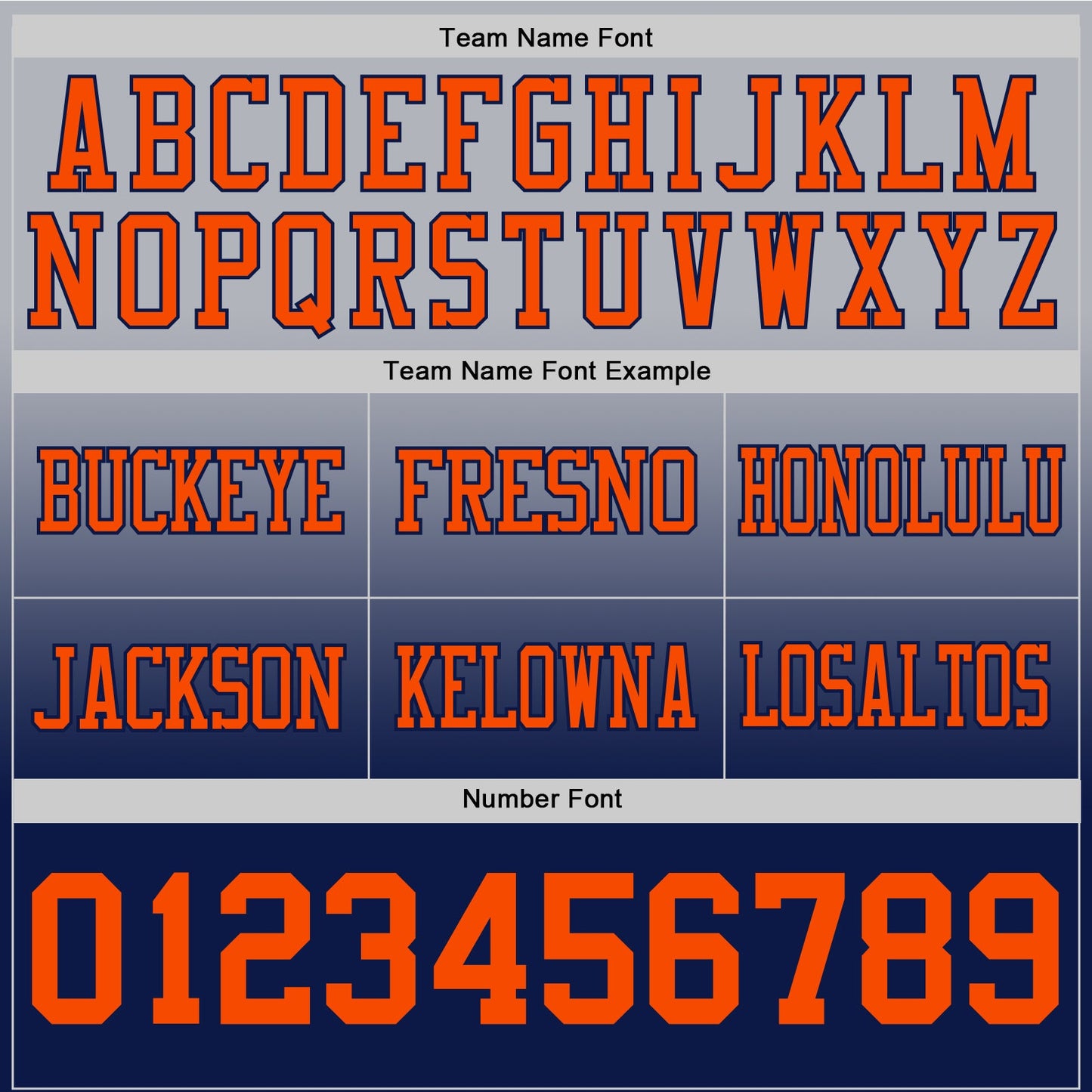 Custom Gray Orange-Navy Authentic Fade Fashion Football Jersey view 3