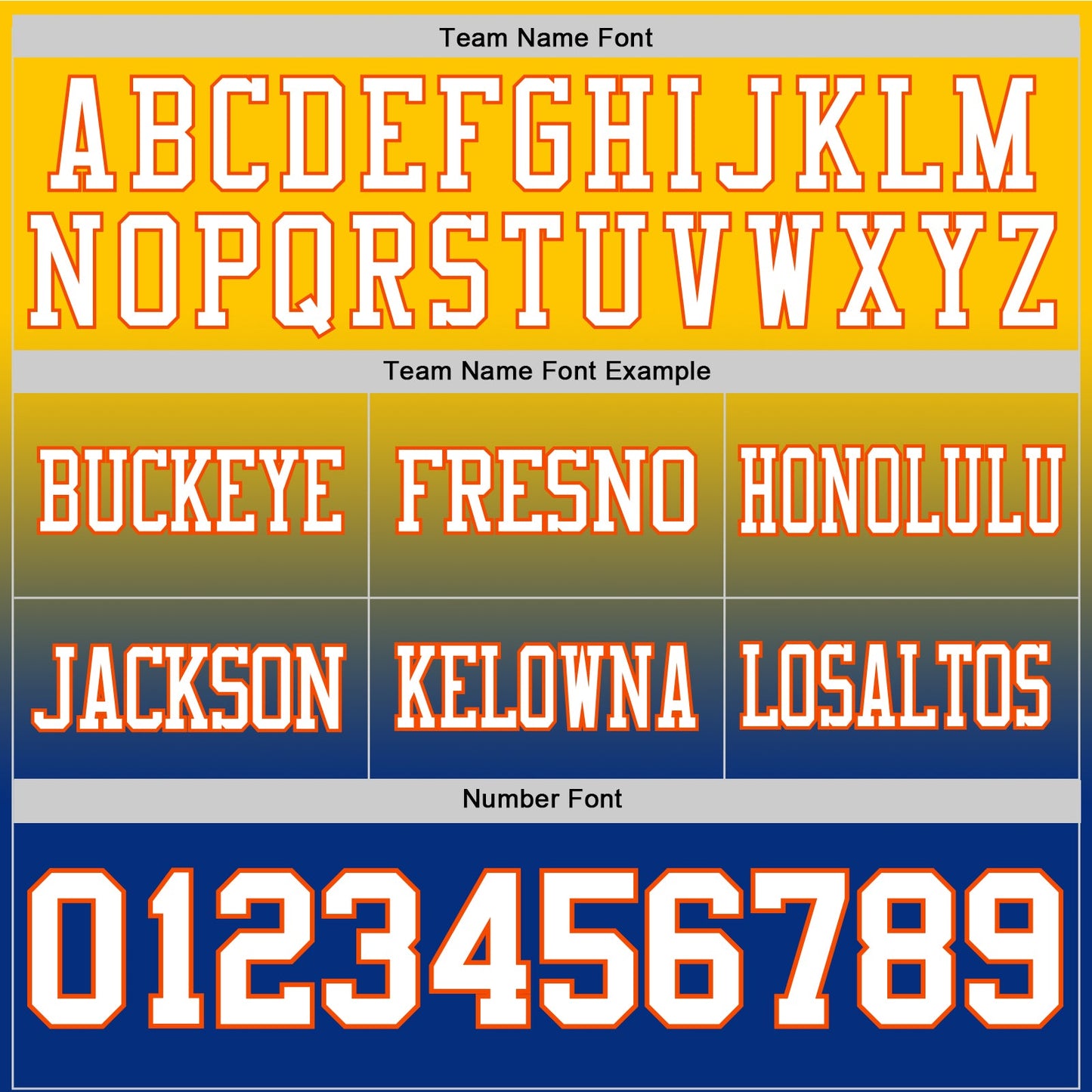 Custom Yellow White Royal-Orange Authentic Fade Fashion Football Jersey view 3
