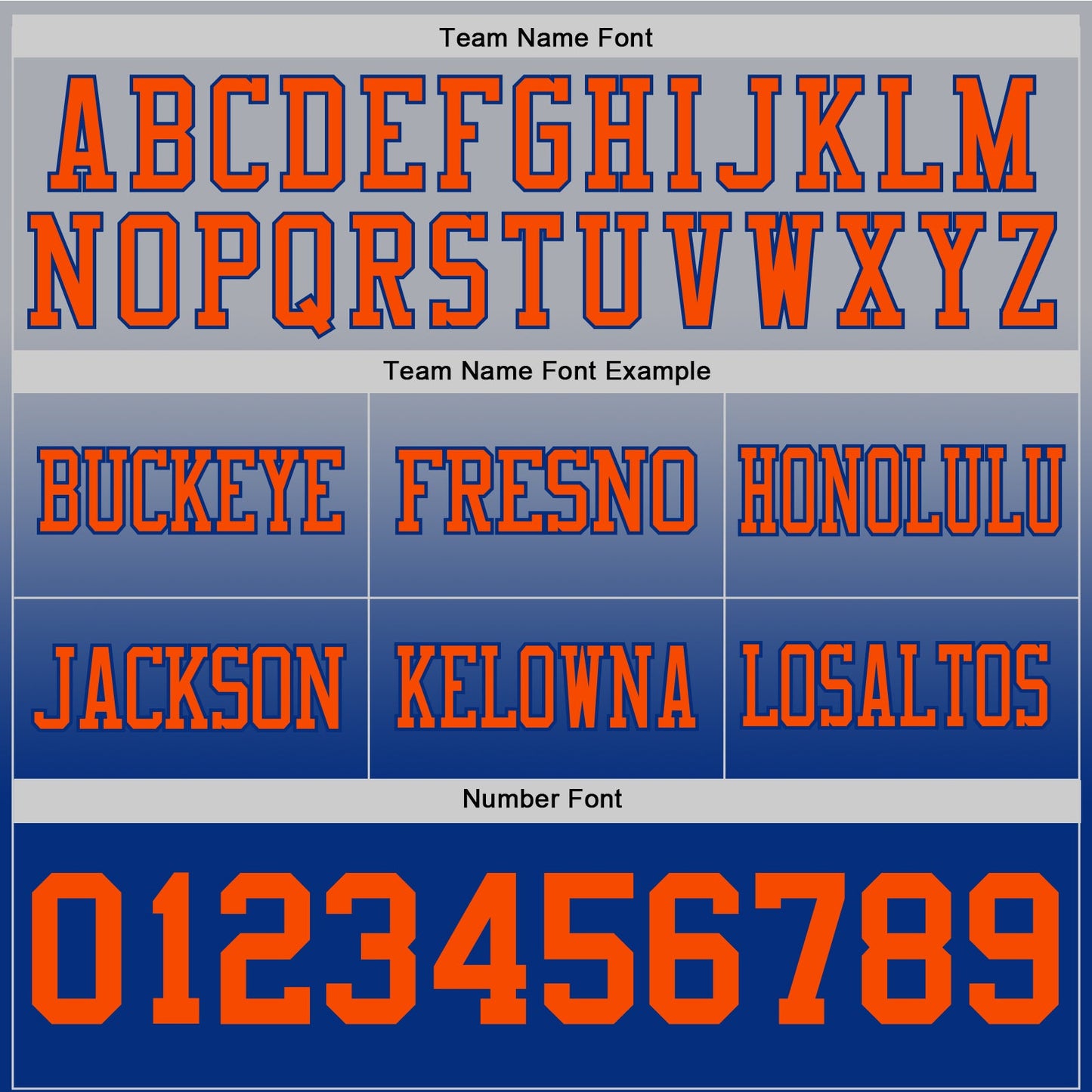 Custom Gray Orange-Royal Authentic Fade Fashion Football Jersey view 3
