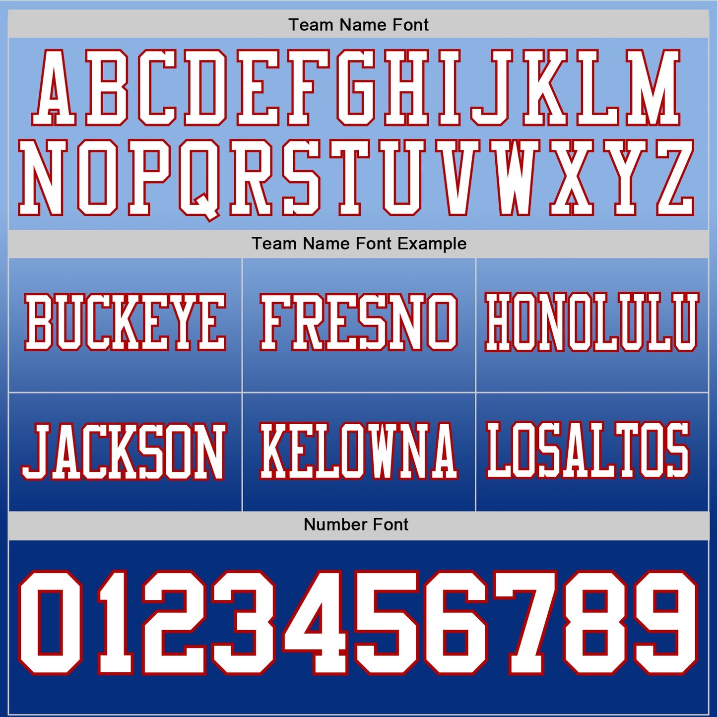 Custom Light Blue White Royal-Red Authentic Fade Fashion Football Jersey view 3