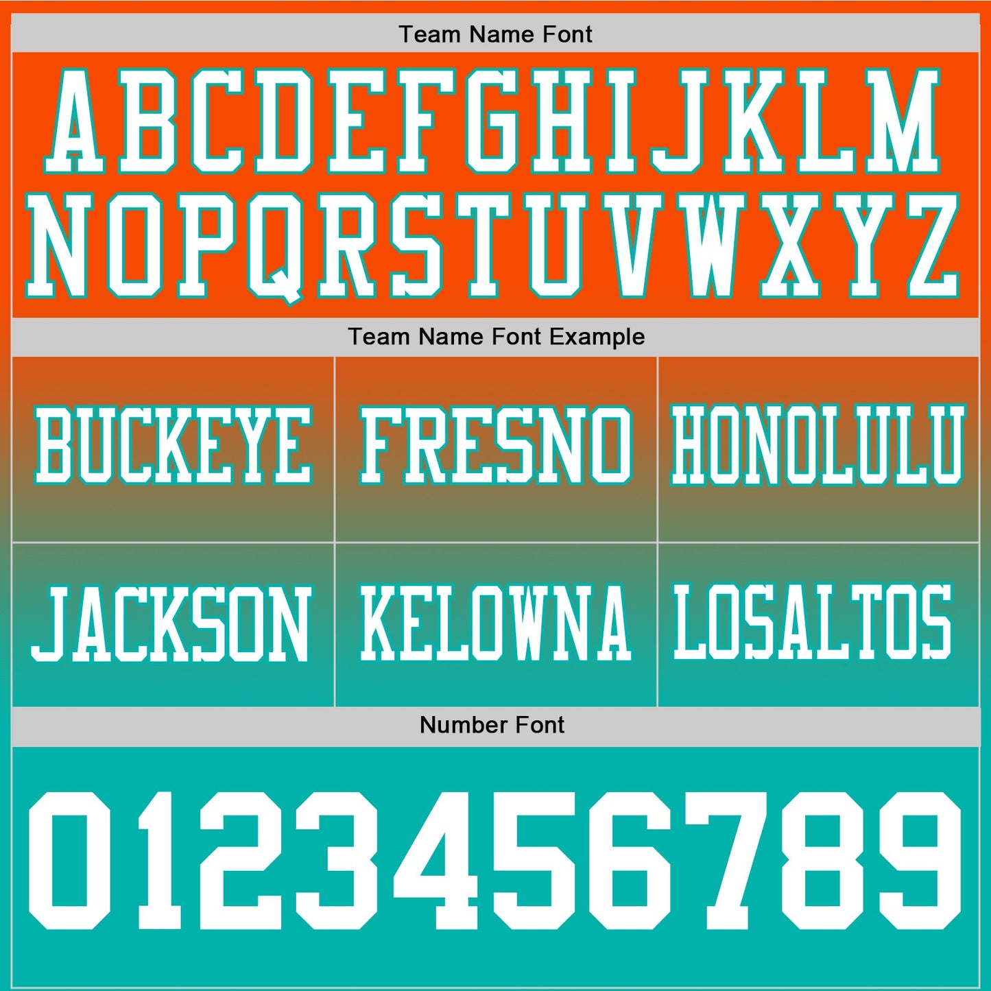 Custom Orange White-Aqua Authentic Fade Fashion Football Jersey view 3
