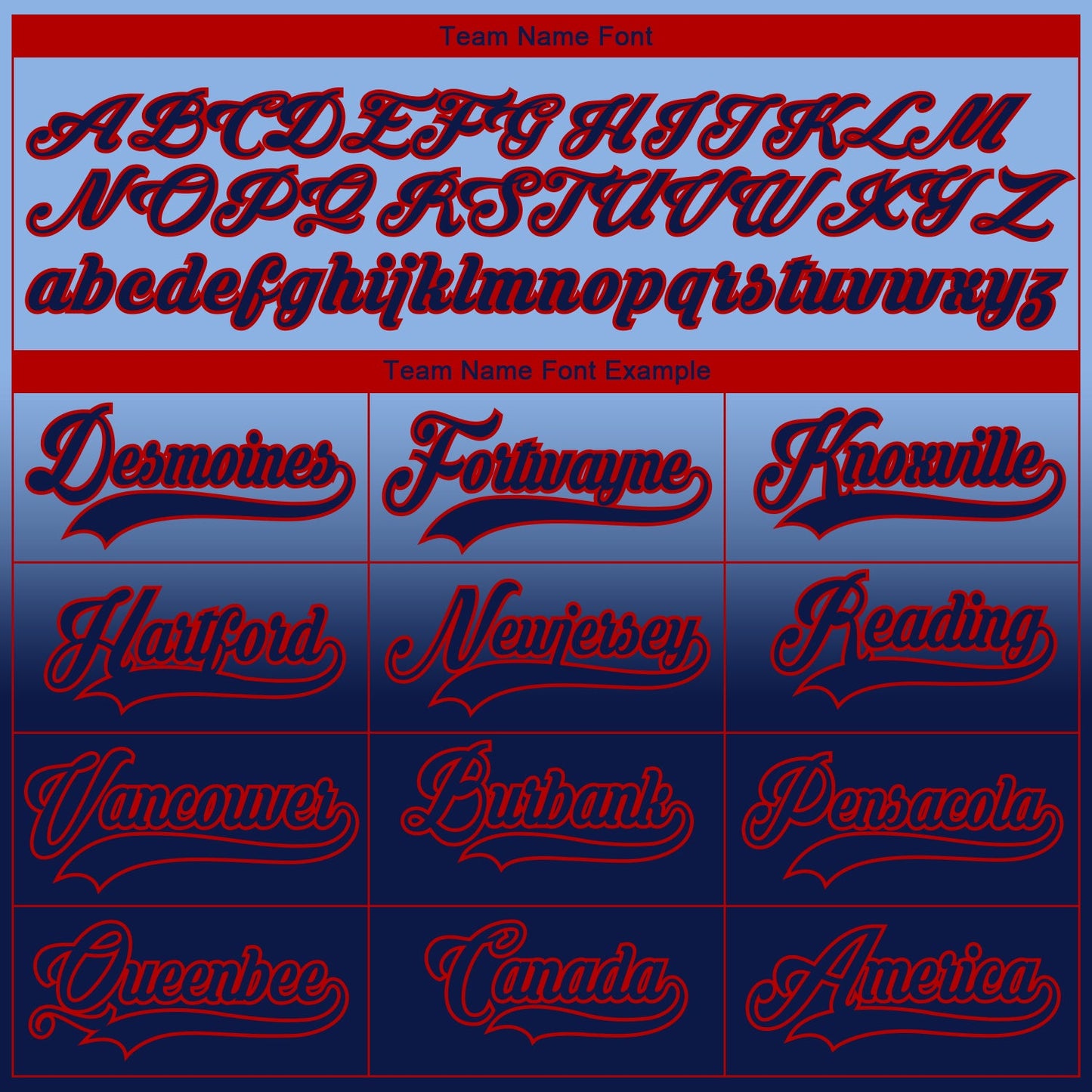 Custom Light Blue Navy-Red Fade Fashion Hockey Lace Neck Jersey view 7